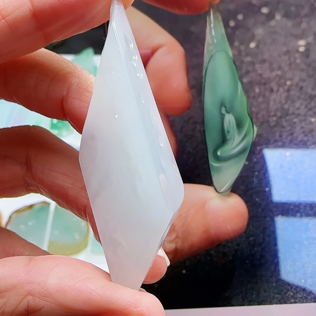 定制翡翠未镶嵌翡翠挂件包工