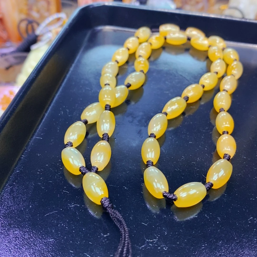 未镶嵌石英质玉（黄龙玉）吊坠(不含链)