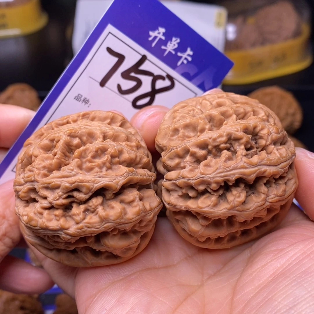 文玩核桃把件758号粗筋46尺