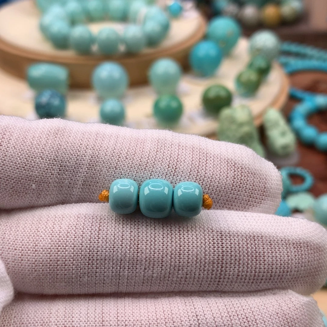 绿松石未镶嵌珠宝奇石6.7/7.7mm