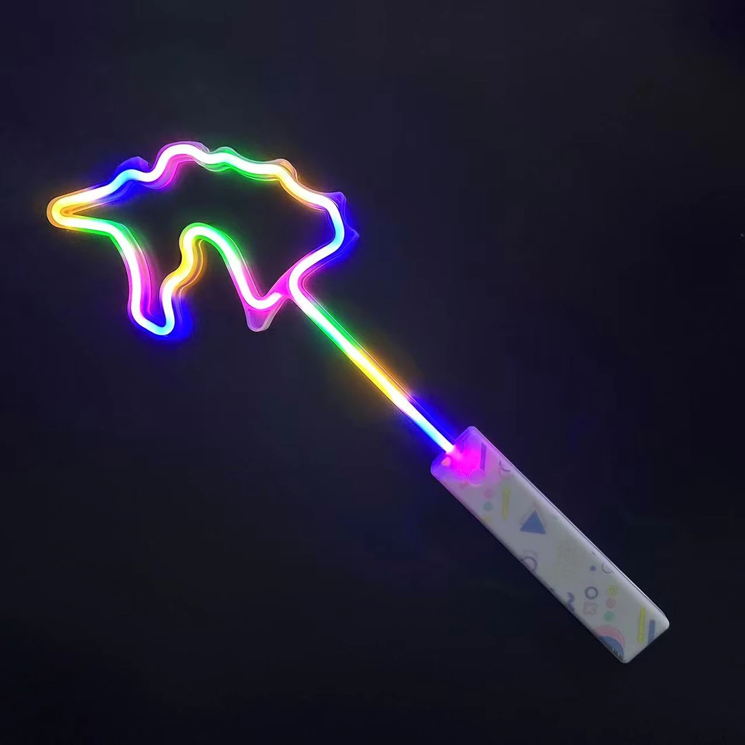 马年主题应援棒独角兽大号LED霓虹灯荧光棒跨年氛围发光棒闪光棒