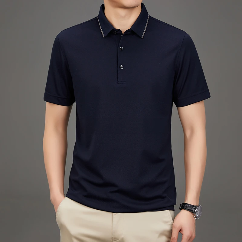 常规标准2024年夏季夏季商务绅士短袖男装Polo衫
