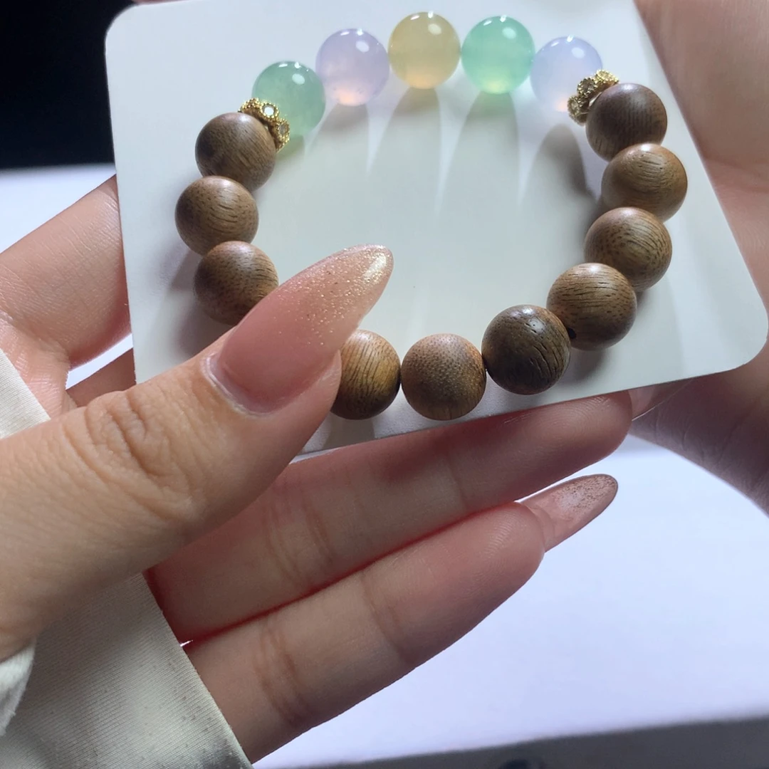 未镶嵌手串翡翠卡10玛卡龙