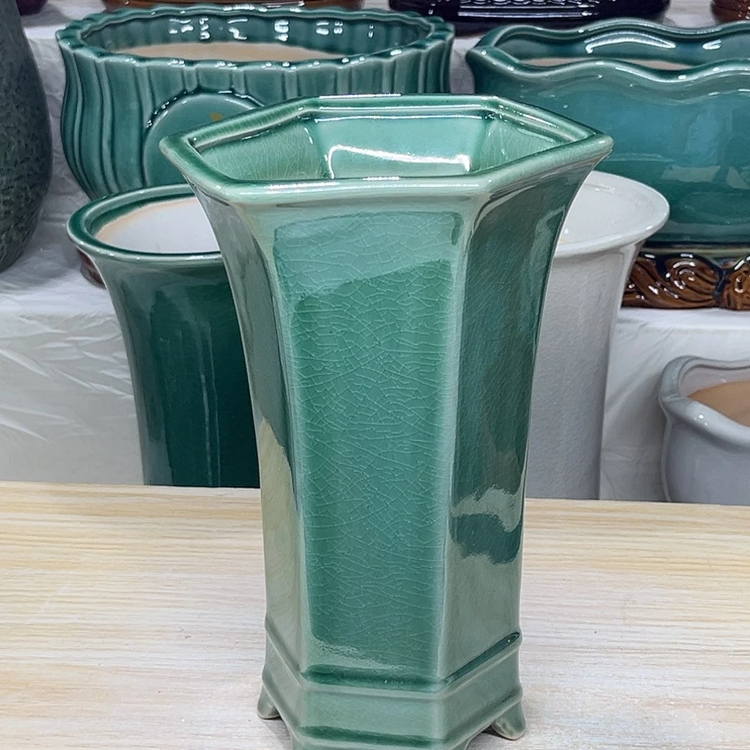 陶瓷绿植多肉微瑕花盆口径13*21.5