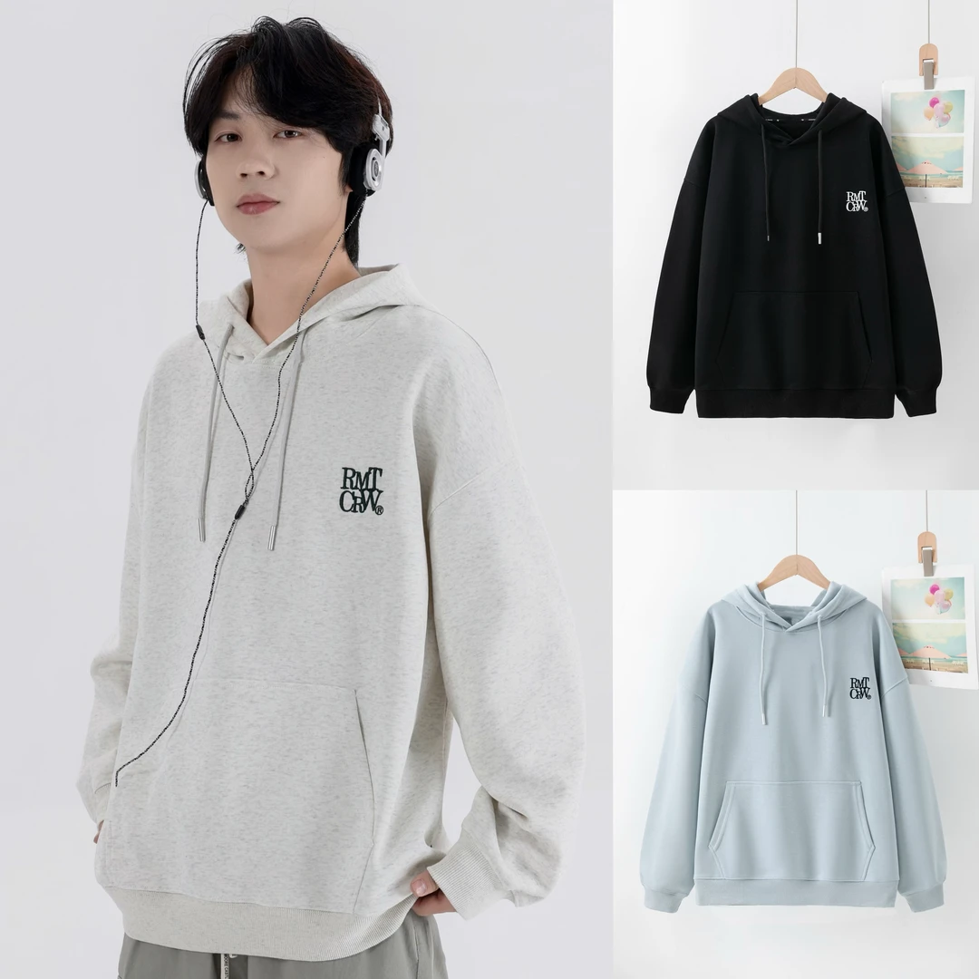 b青少年春秋新款字母宽松休闲潮流带帽卫衣