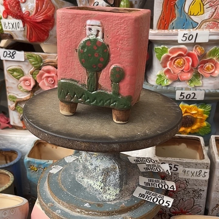 粗陶材质多肉花盆