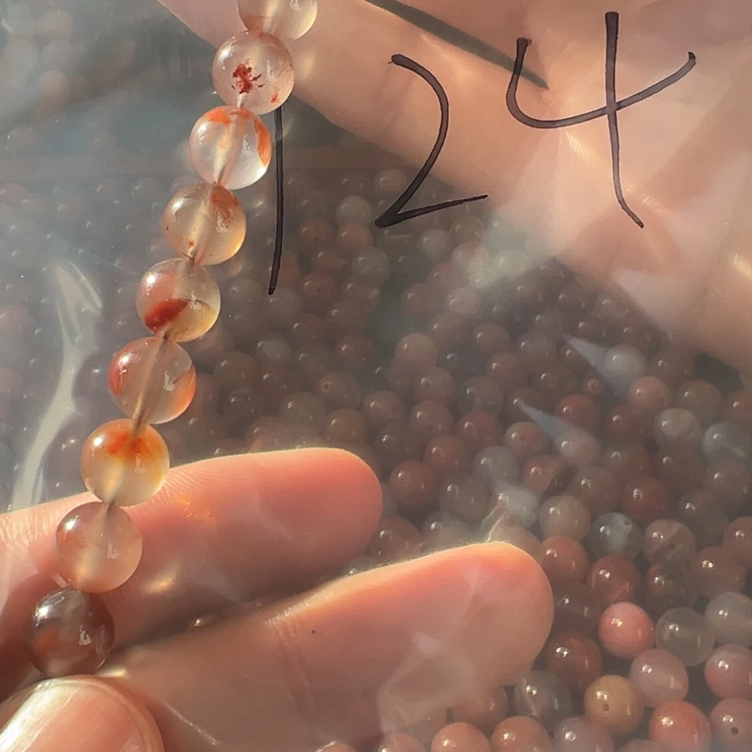 南红玛瑙未镶嵌配饰124号南红散珠8+