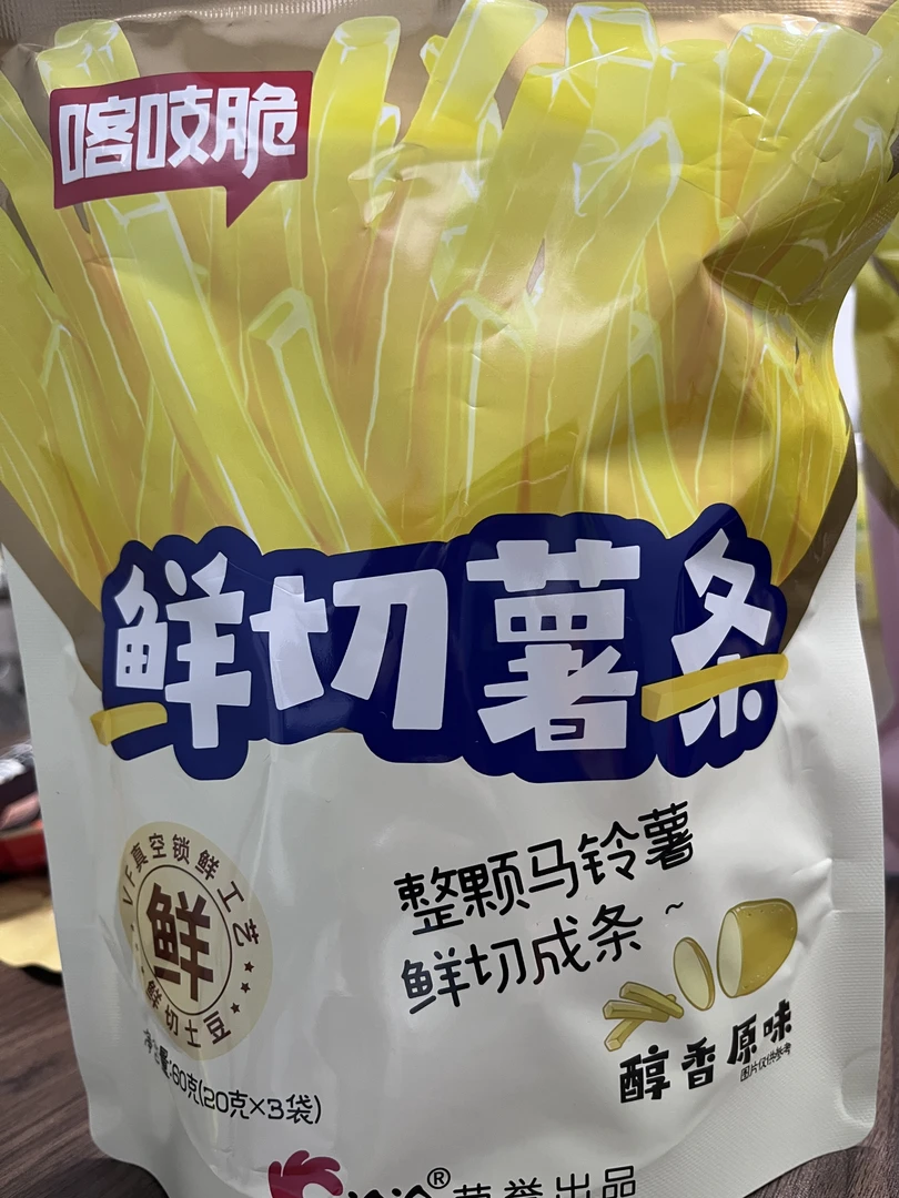 洽洽喀吱脆切条薯片60g*4
