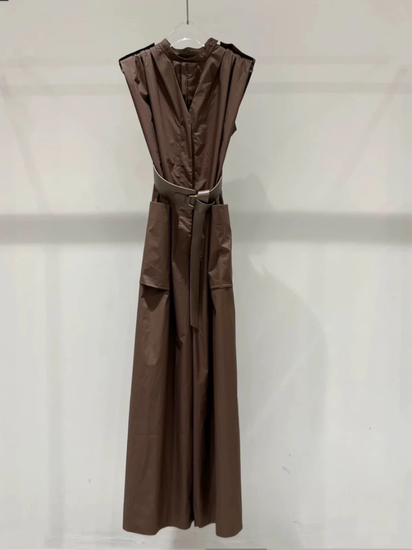 艾裳女装夏季气质阔腿腰带连体裤9155