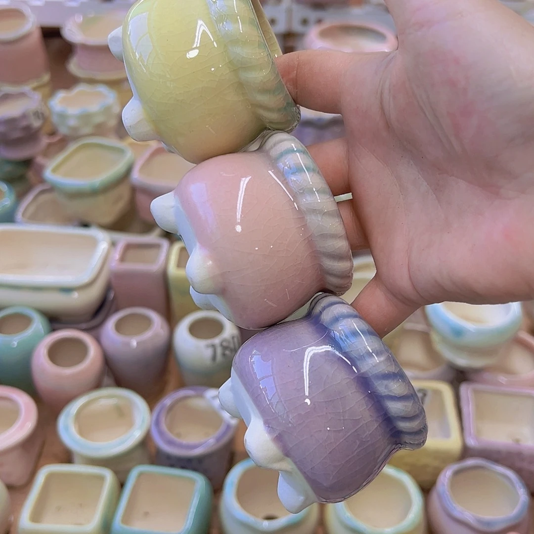 陶瓷花盆当场满12包邮