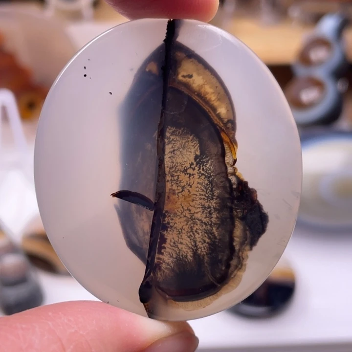 玛瑙/玉髓未镶嵌吊坠(不含链)