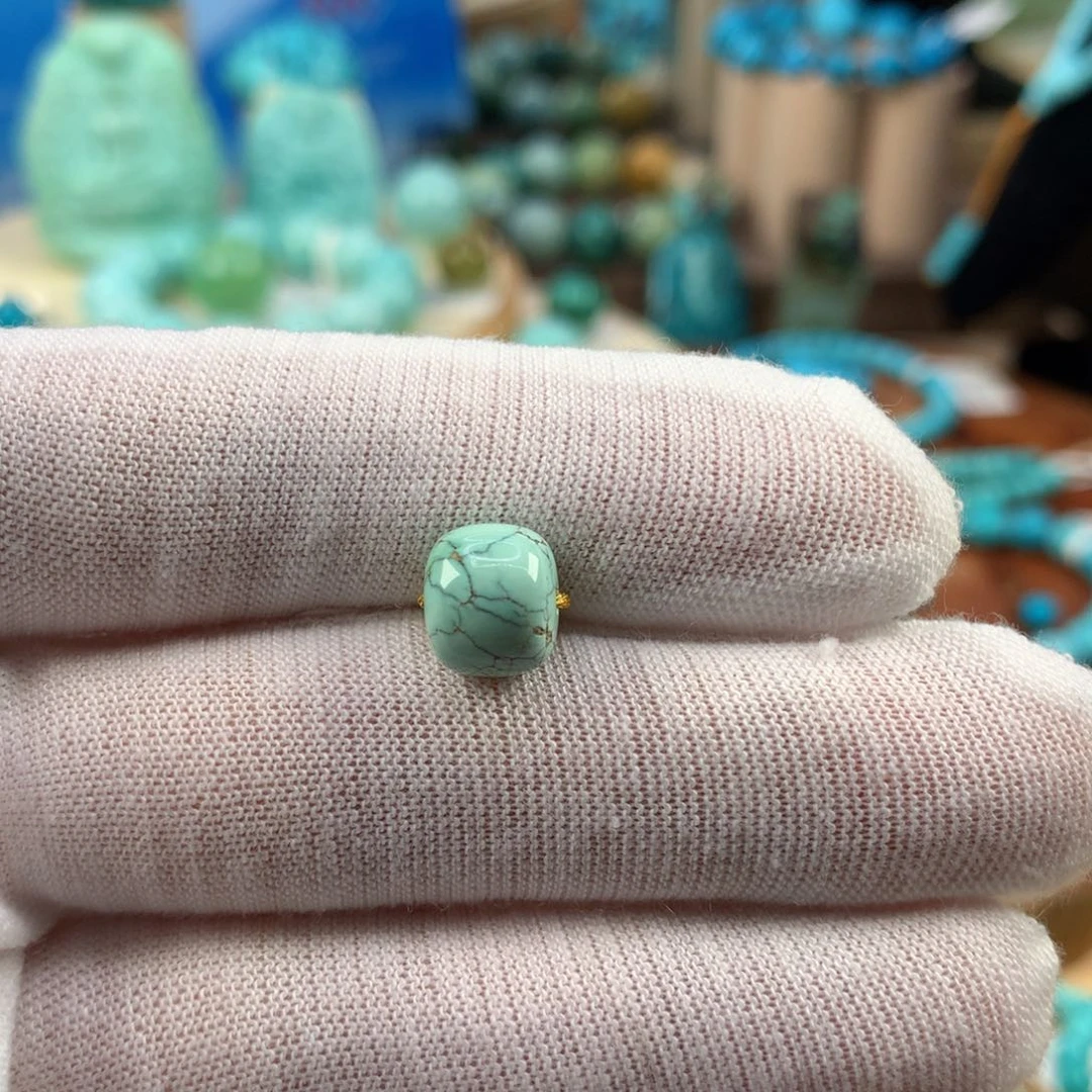 绿松石未镶嵌珠宝奇石9.3mm