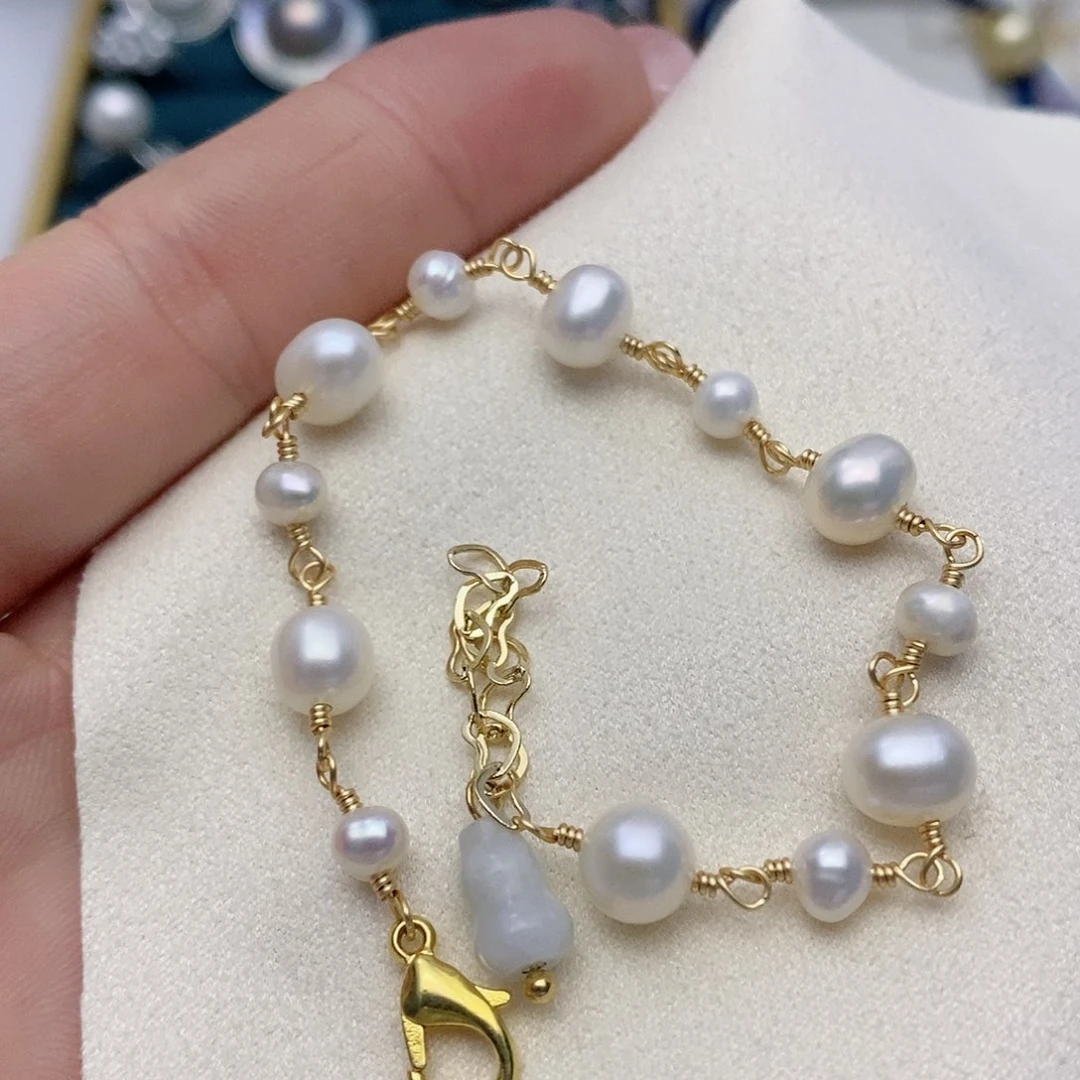 【闪购商品】淡水珍珠手链未镶嵌53