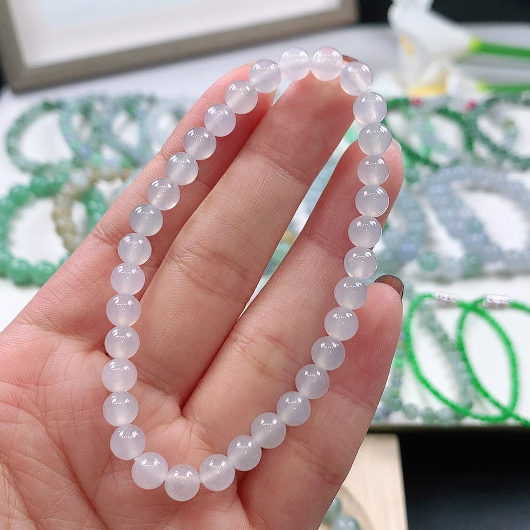 翡翠未镶嵌手链5.9mm