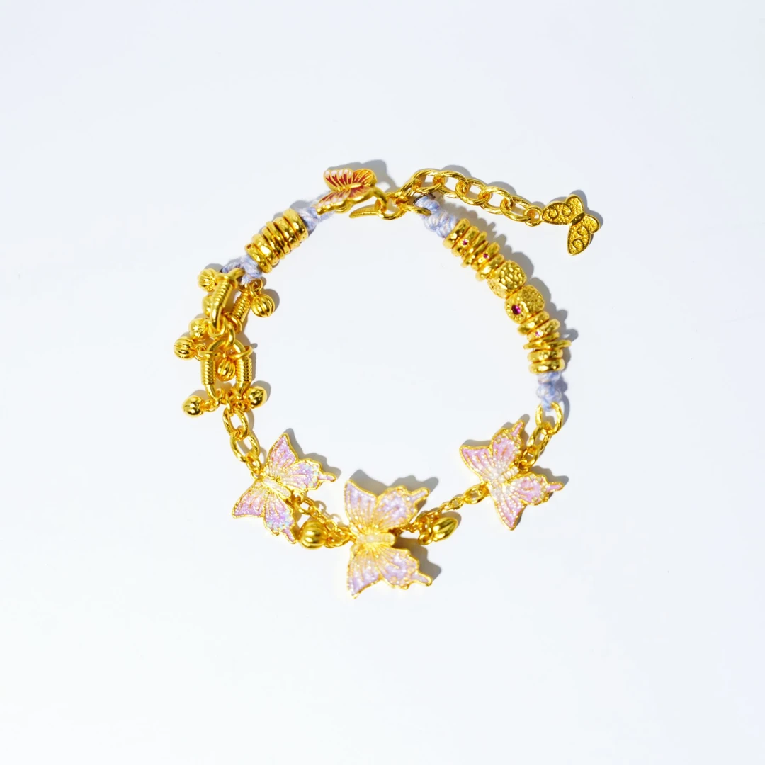 铜合金手链 【煋火原创】蝴蝶全家福手链