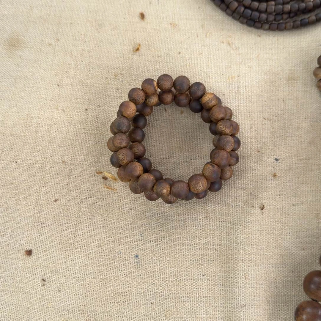 沉香手串绿奇楠单圈1.0多样性发一条