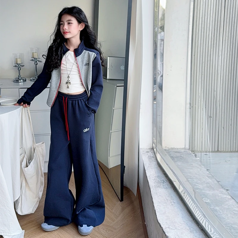 女童秋装2025新款运动套装儿童装时髦洋气女大童秋季休闲女孩衣服