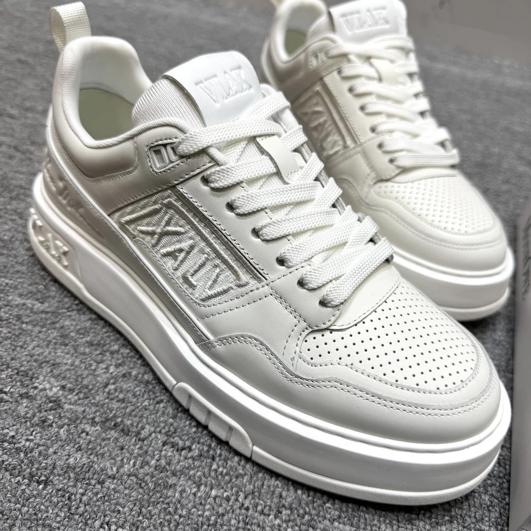 【V-LAX高端鞋子】新款真皮男鞋安脚舒服软底软面板鞋潮流VL0538R-0