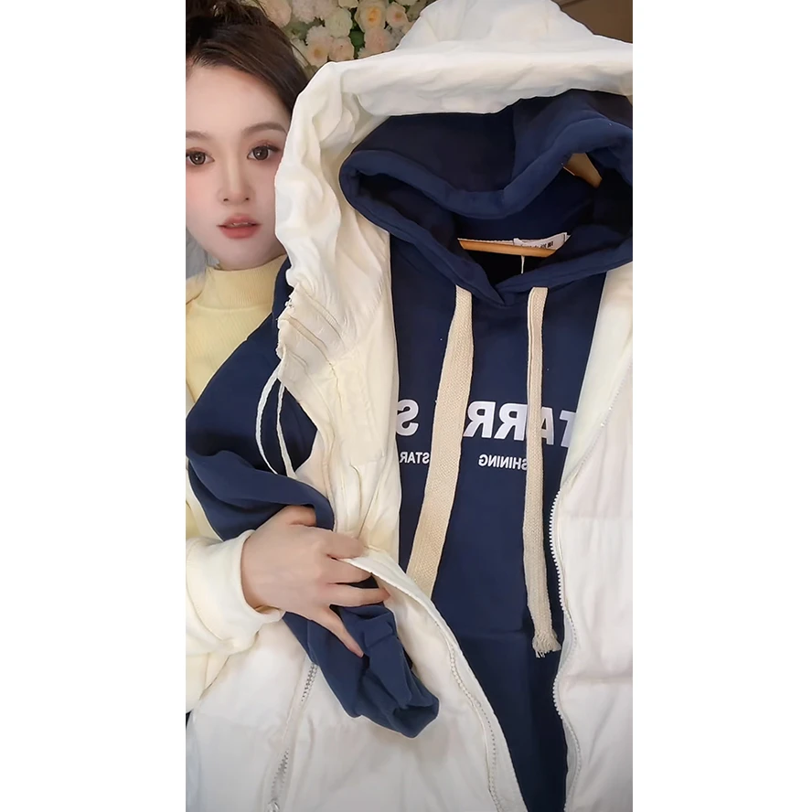 《8098》2024秋新款连帽宽松韩版字母图案长袖套头卫衣BBR