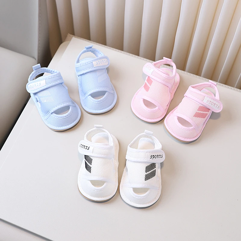 夏季0-12个月步前鞋夏季男女童软底运动风透气小童防滑童鞋休闲8