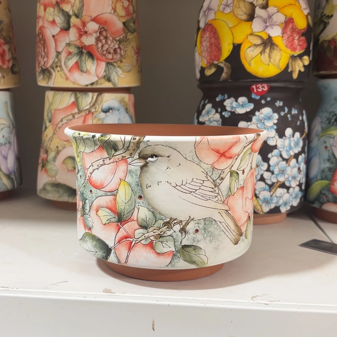 景德镇手绘花盆陶瓷16/11