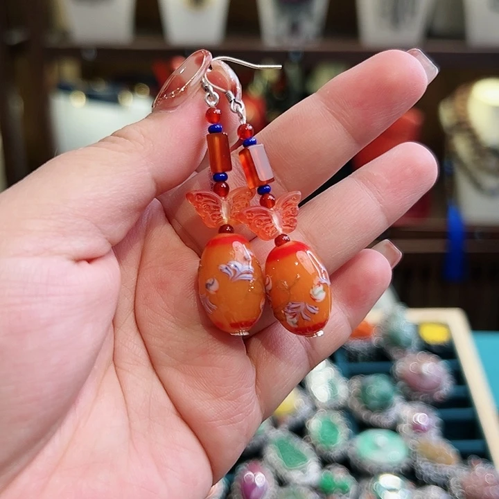 玛瑙颈饰未镶嵌古风