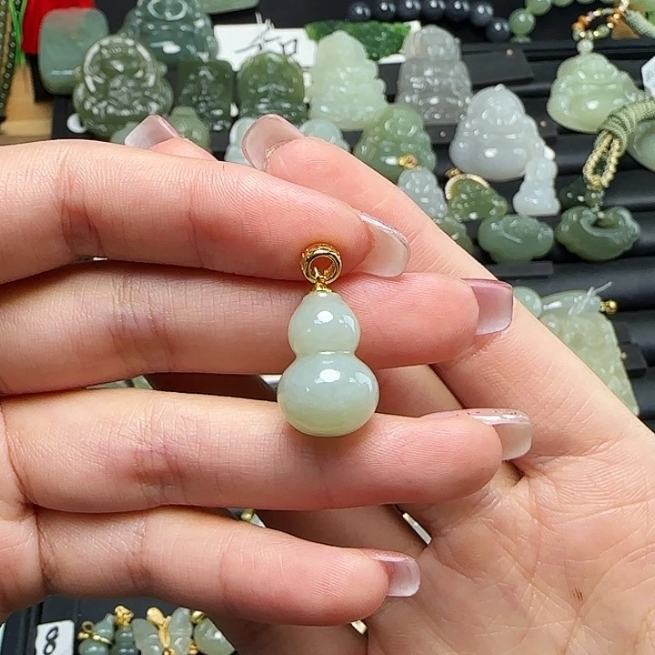 颈饰银S925镶嵌和田玉