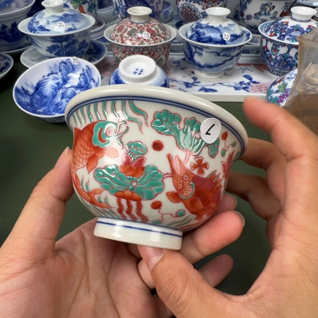 景德镇纯手工纯手绘茶具木木1