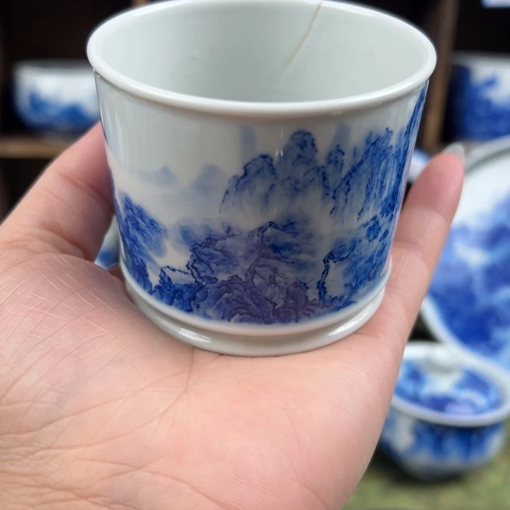 大***头杯溪山造物山水微瑕