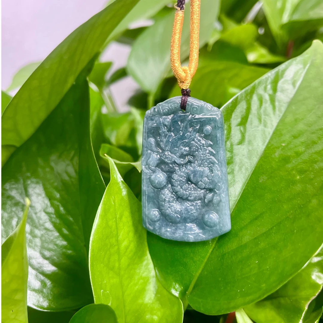 天然A货翡翠龙牌（多样性发其一）