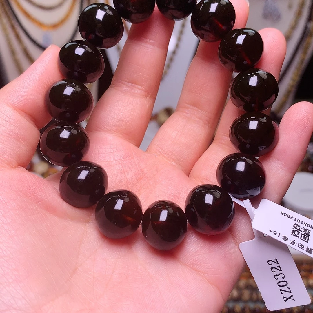 未镶嵌琥珀裸石16翳珀大单圈毕业级