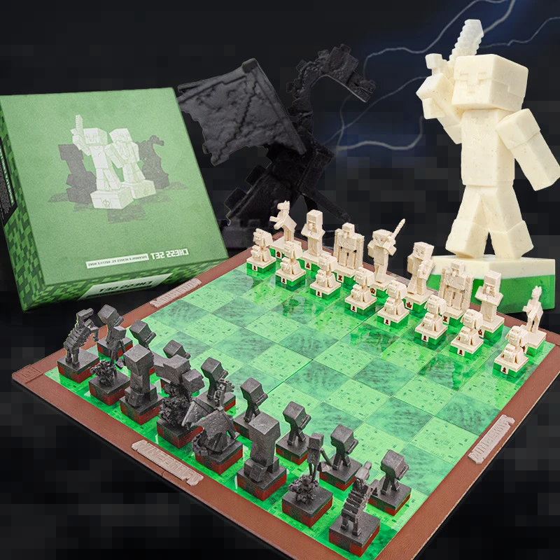 Minecraft 国际象棋套装趣味玩具游戏套装生日礼物男孩女孩礼品