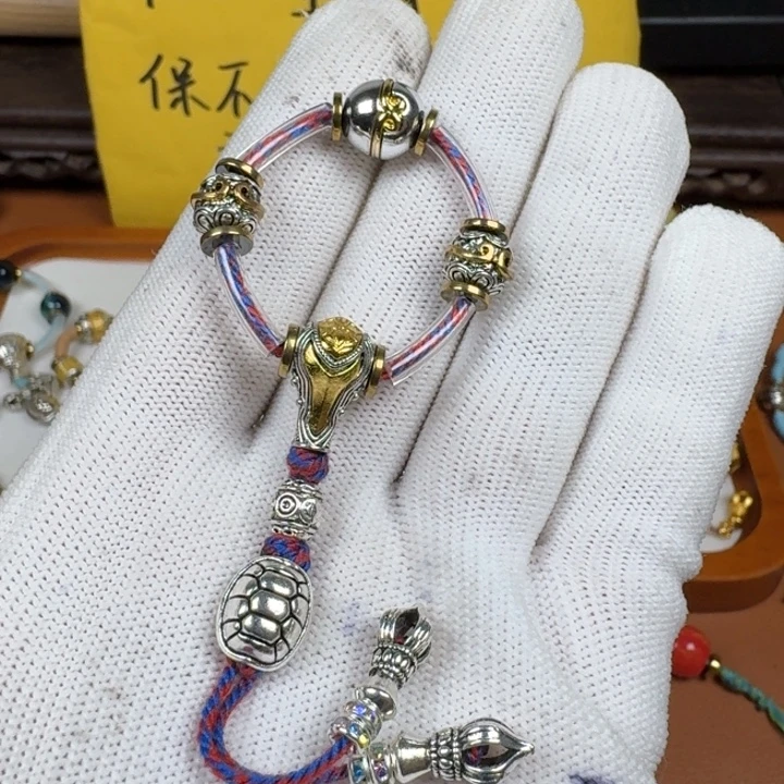 合成碳硅石铜合金鎏金色套装