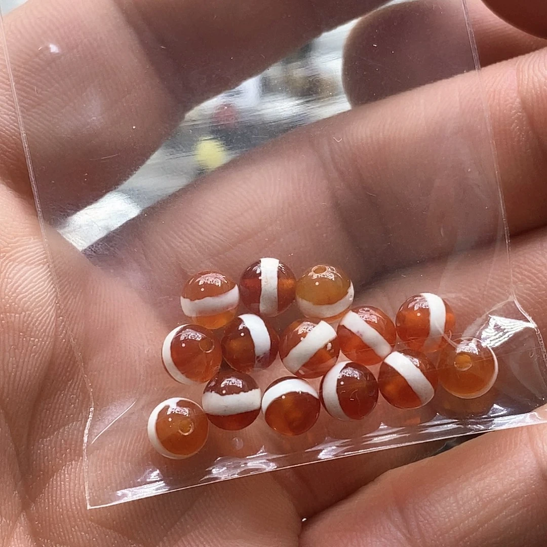 玛瑙/玉髓微瑕一线未镶嵌原**子