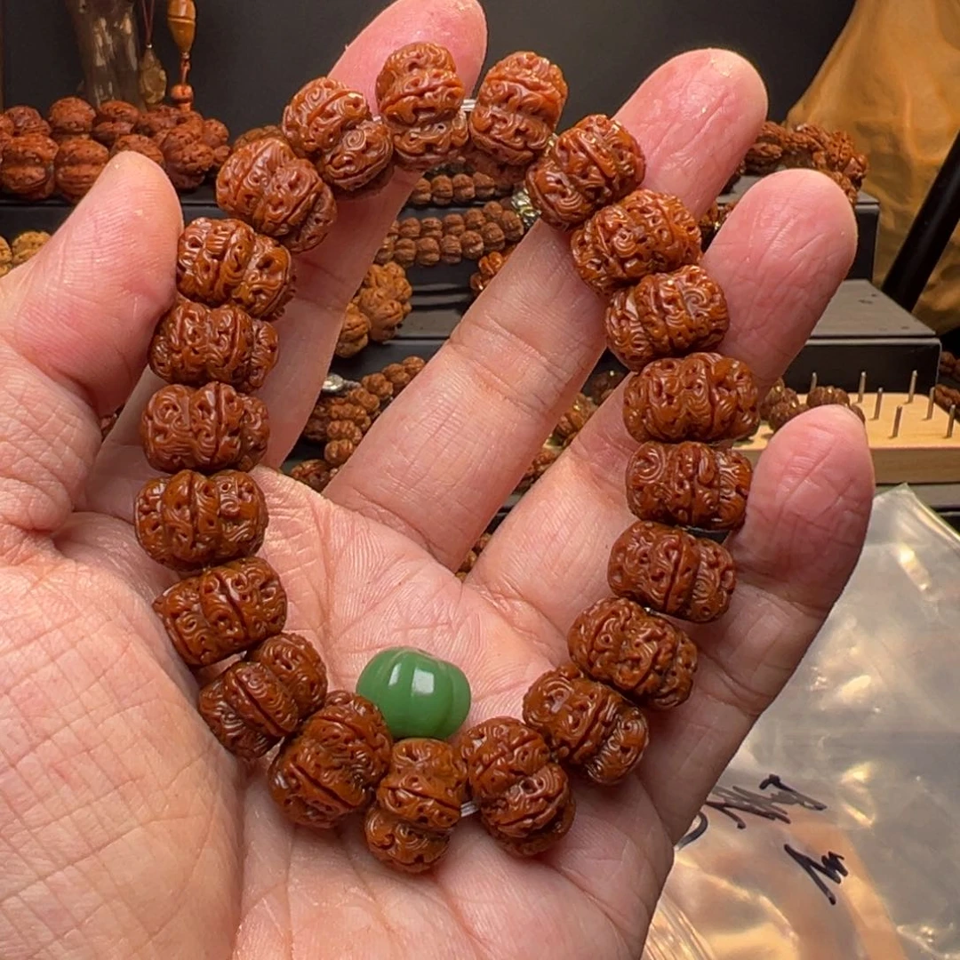 金刚菩提手串一**空15尺寸六瓣龙珠