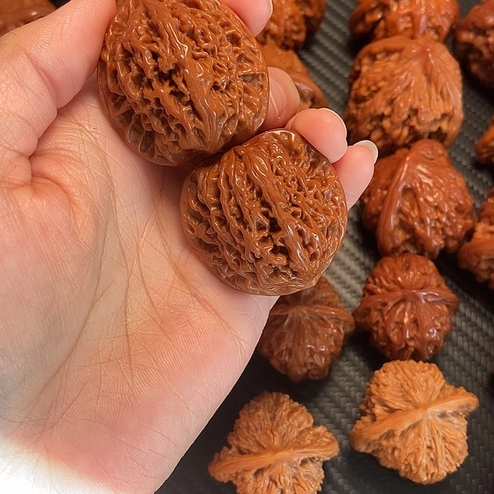 把件文玩核桃37盘龙纹手捻