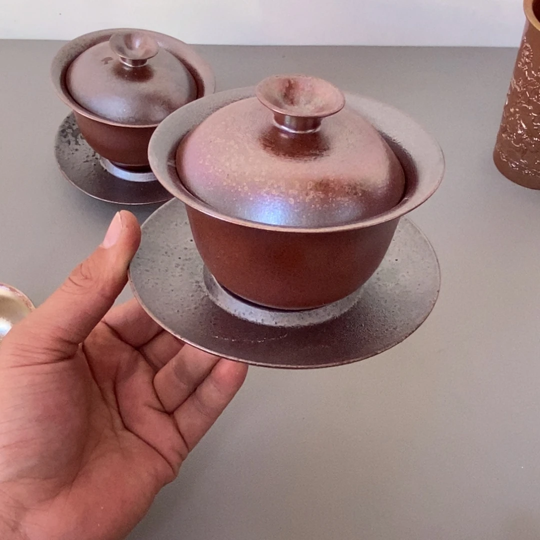 柴烧茶具陶瓷杯子