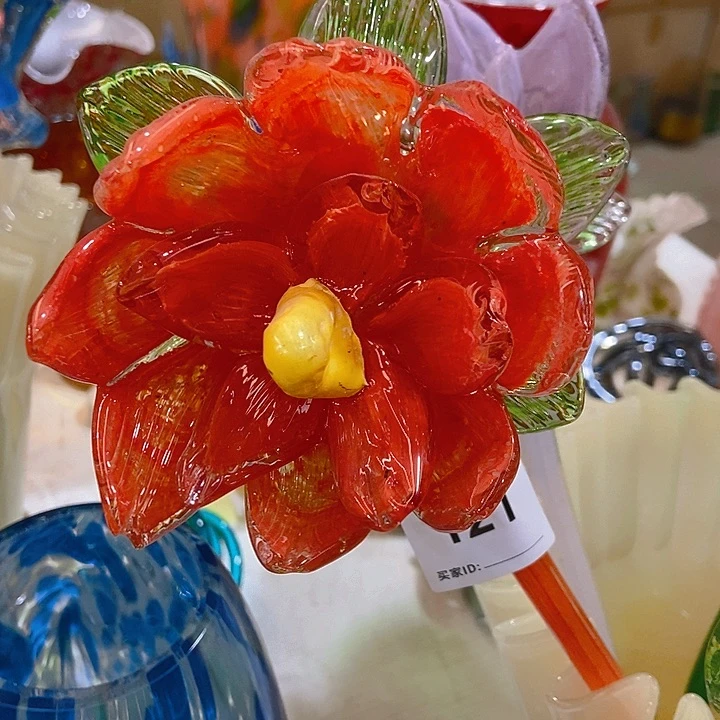 无铅玻璃琉璃花高45口12