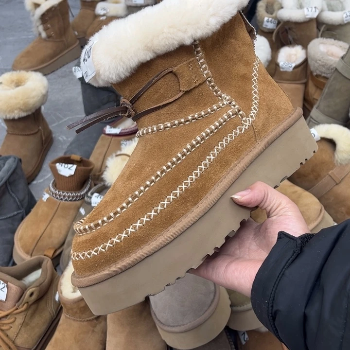 栗色阿尔派厚底38