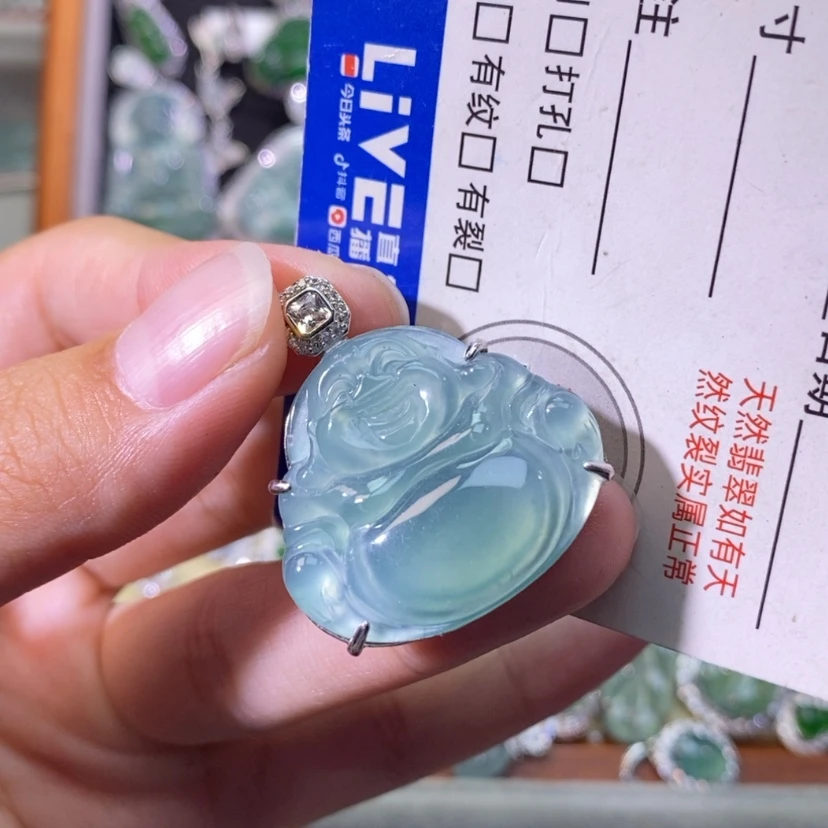 【闪购商品】颈饰银S925镶嵌翡翠