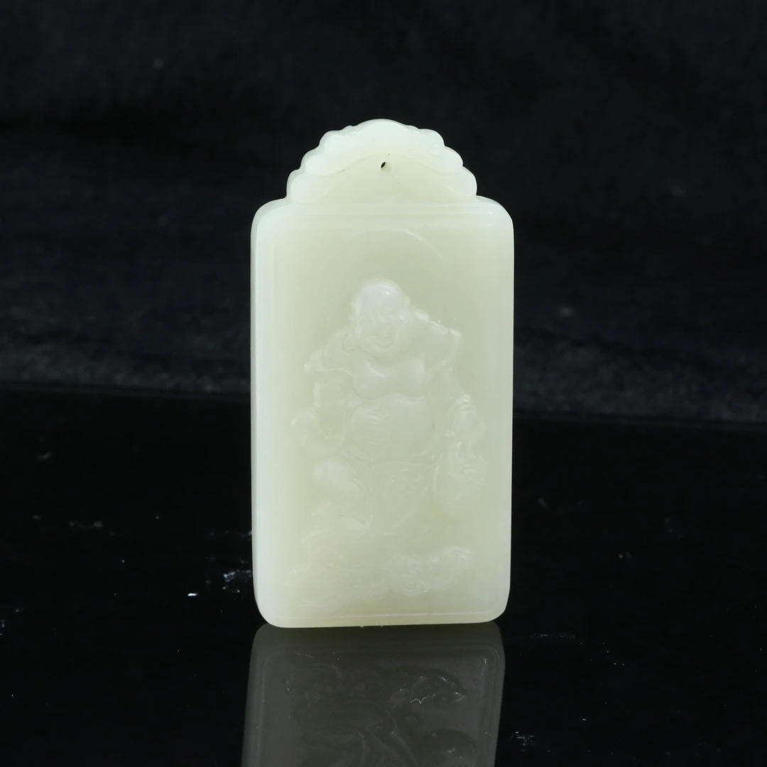 30和田玉晴水佛公吊坠/000063上海嘉禾拍卖