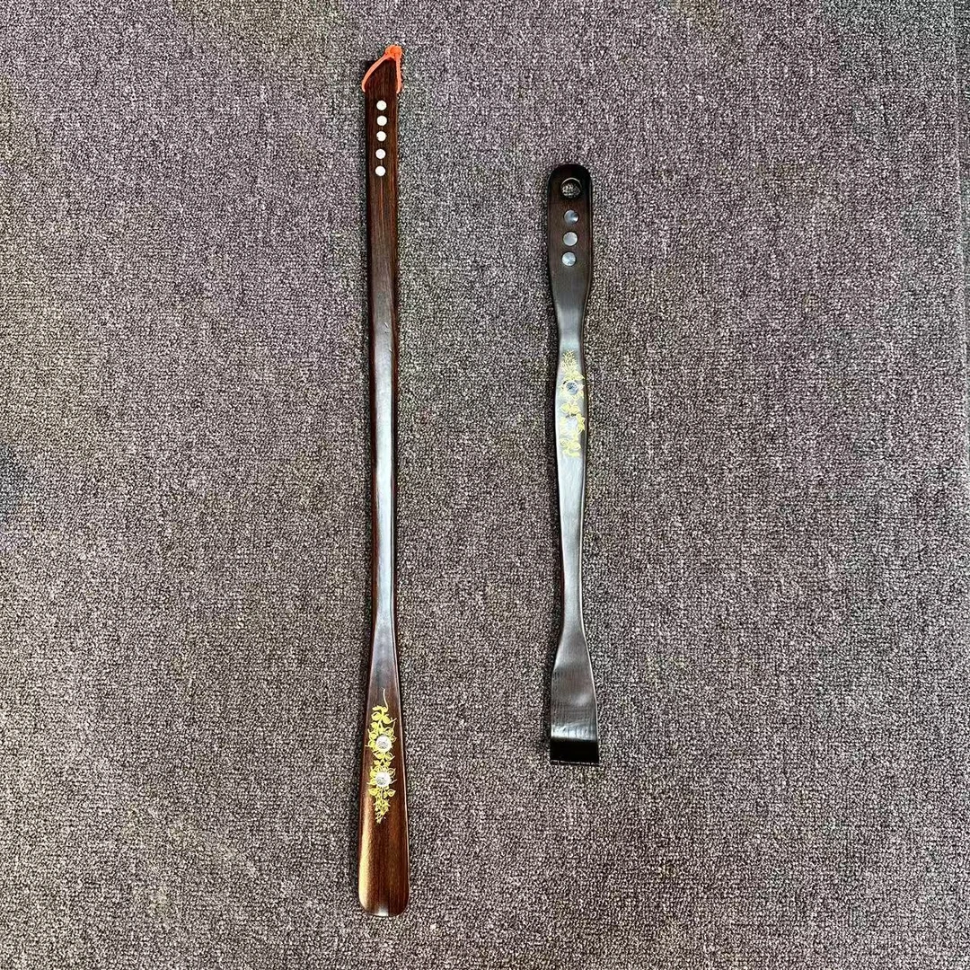 实木螺钿工艺鞋拔子+螺钿痒痒挠   SG295