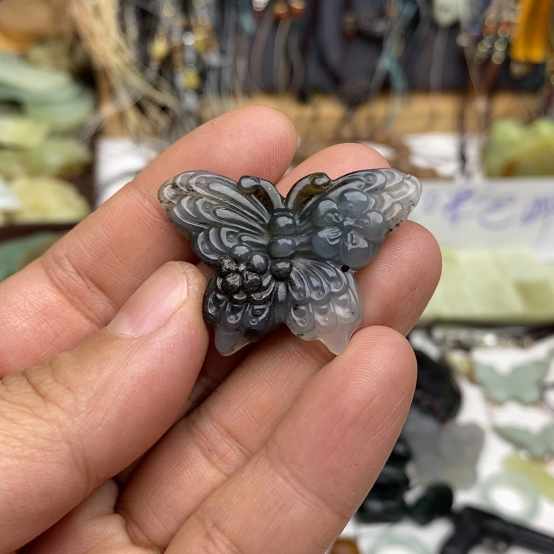 岫玉纯天然岫玉假一赔十，默认微瑕未镶嵌