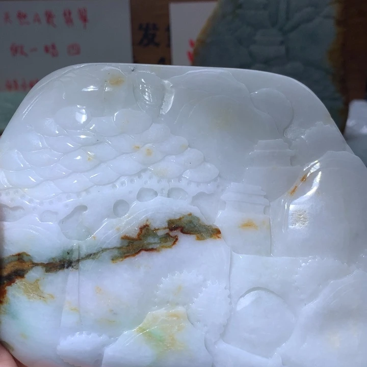 翡翠未镶嵌颈饰保真天然A货翡翠