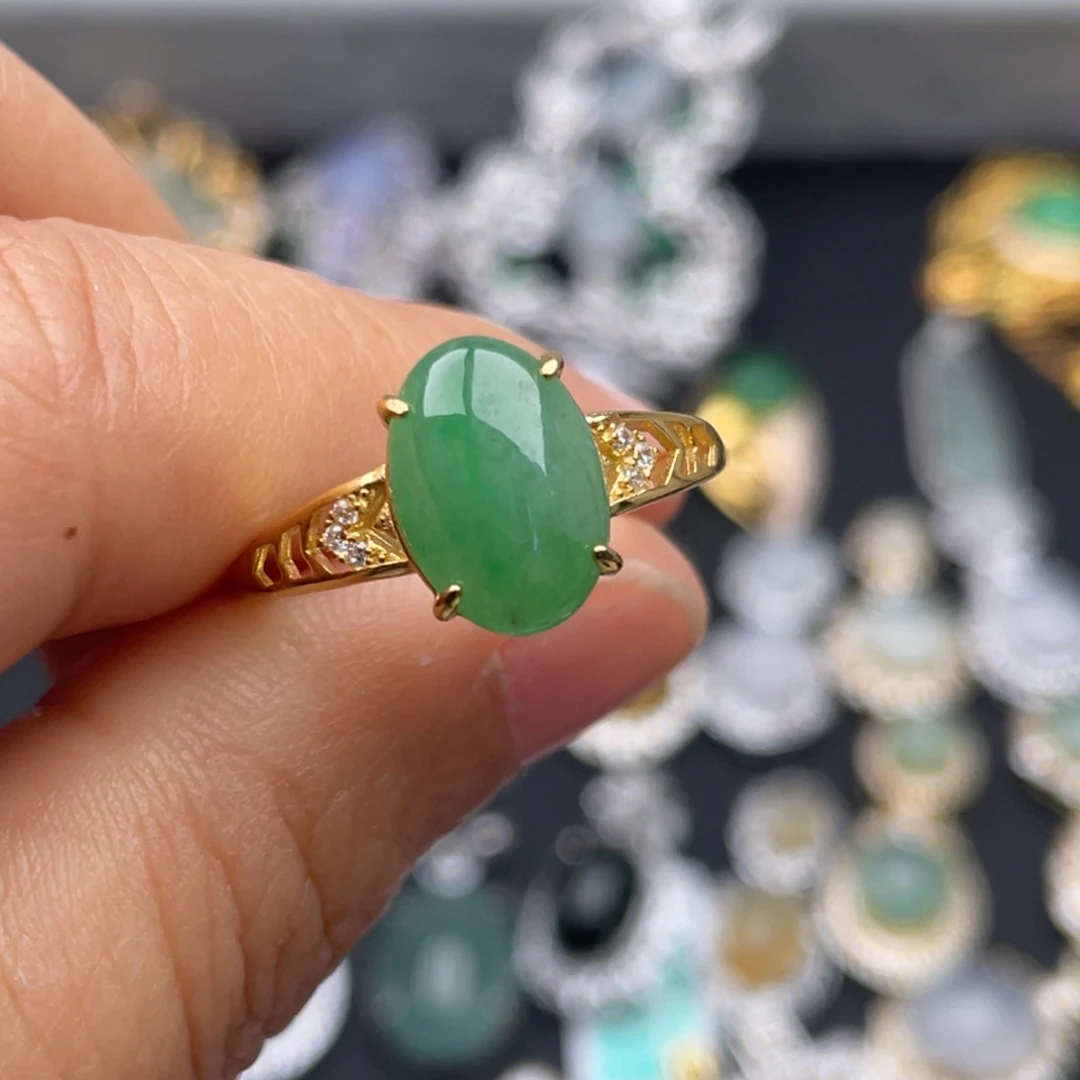 翡翠银S925镶嵌吊坠(不含链)