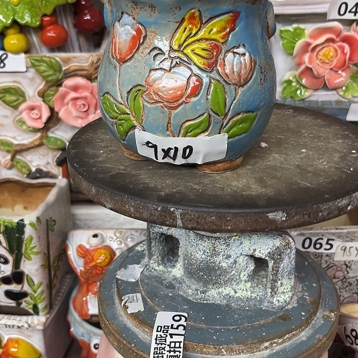 粗陶材质多肉花盆