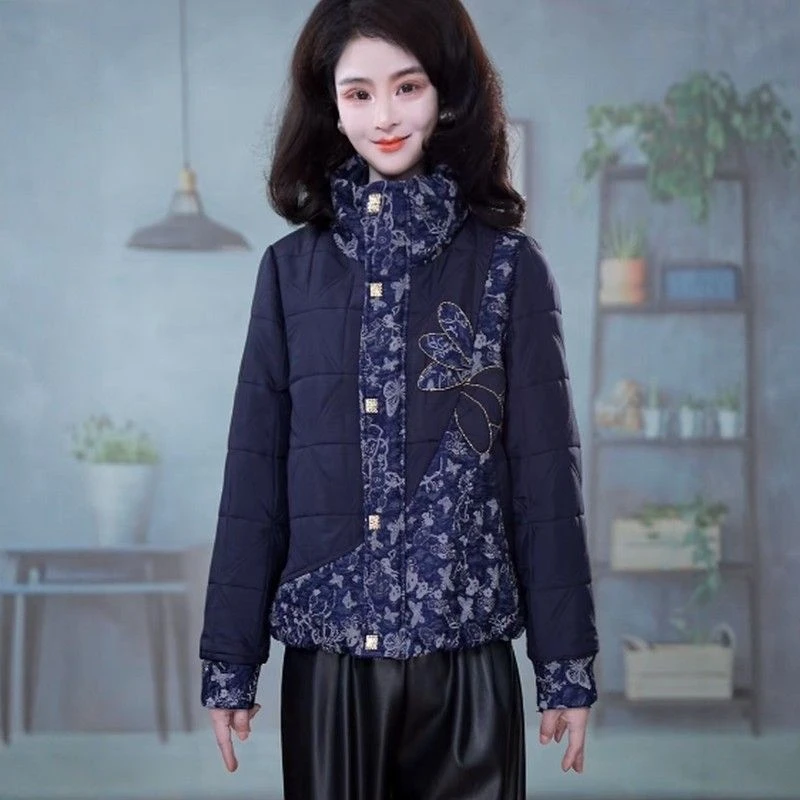 高级夹棉短款棉衣2025新款冬季显瘦保暖加厚洋气修身香风百搭棉服