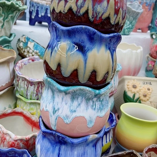 多肉绿植陶瓷花盆9.9包邮