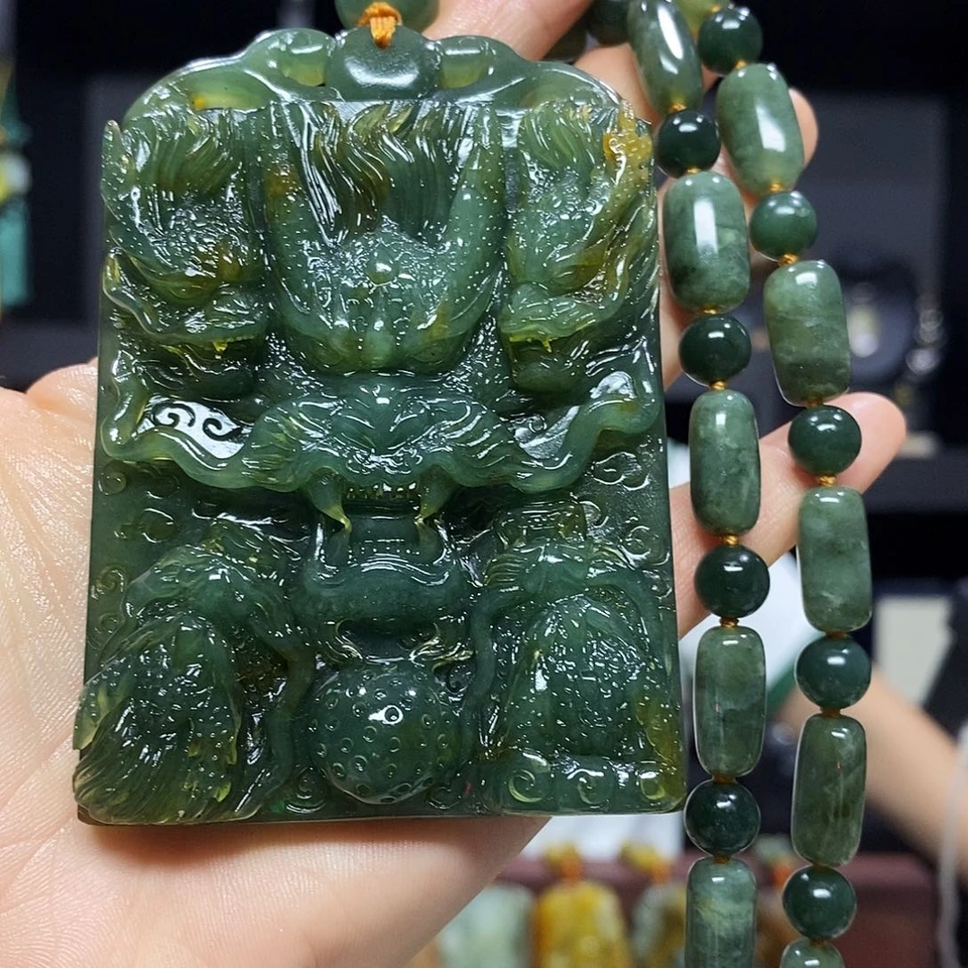 未镶嵌岫玉挂件吊坠