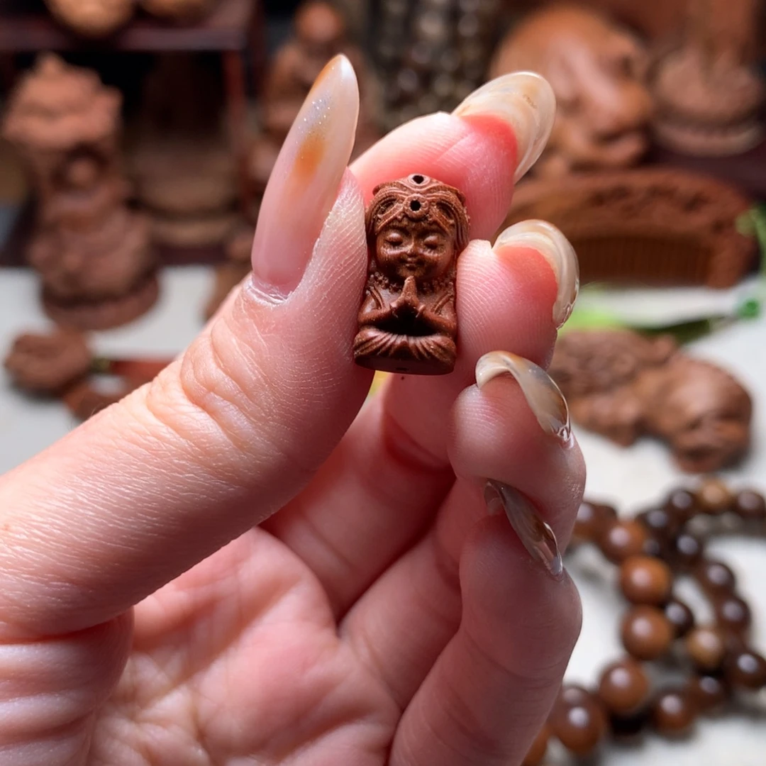 檀香木吊坠老山檀香扎基吊坠